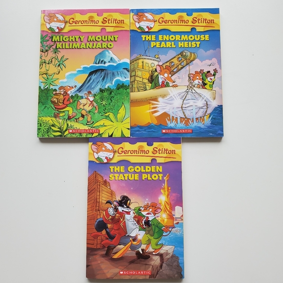 Scholastic Geronimo Stilton Book Set -#41,51 & 55